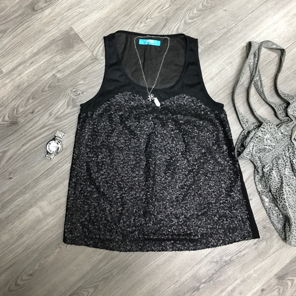Sequined Tank Top - Picture 2 of 7
